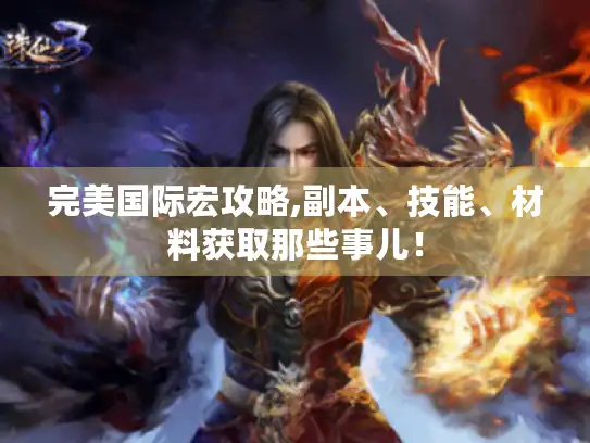完美国际宏攻略,副本、技能、材料获取那些事儿！