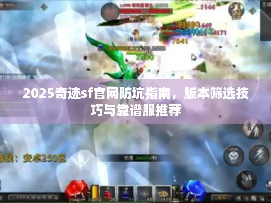 2025奇迹sf官网防坑指南，版本筛选技巧与靠谱服推荐