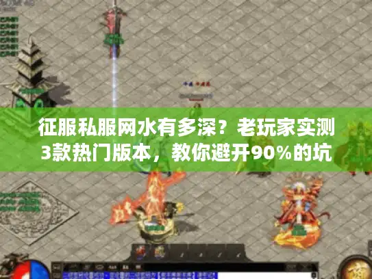 征服私服网水有多深？老玩家实测3款热门版本，教你避开90%的坑