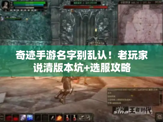 奇迹手游名字别乱认！老玩家说清版本坑+选服攻略