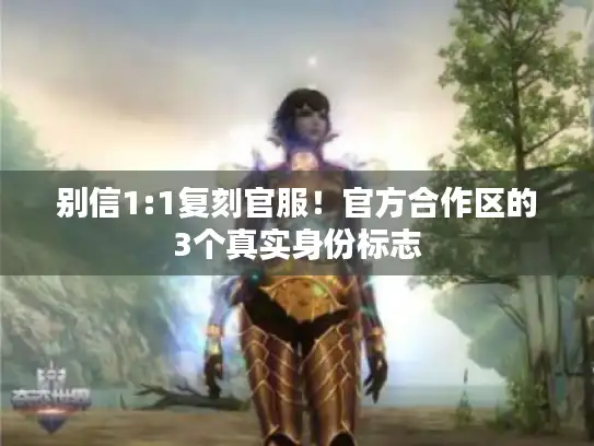 别信1:1复刻官服！官方合作区的3个真实身份标志