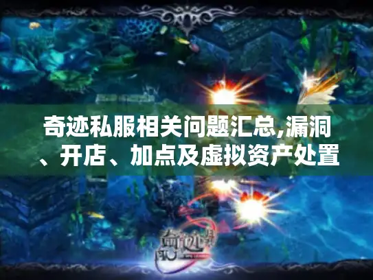 奇迹私服相关问题汇总,漏洞、开店、加点及虚拟资产处置等