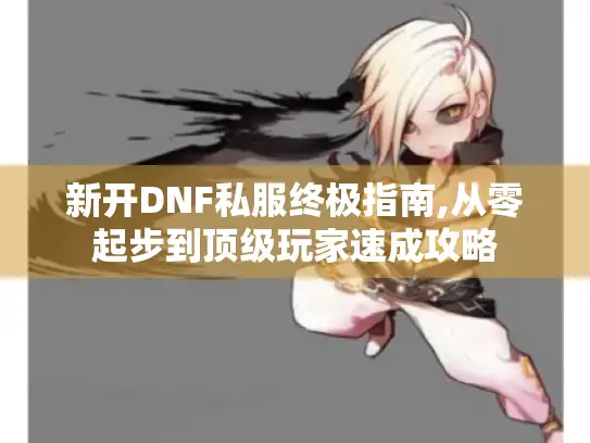 新开DNF私服终极指南,从零起步到顶级玩家速成攻略