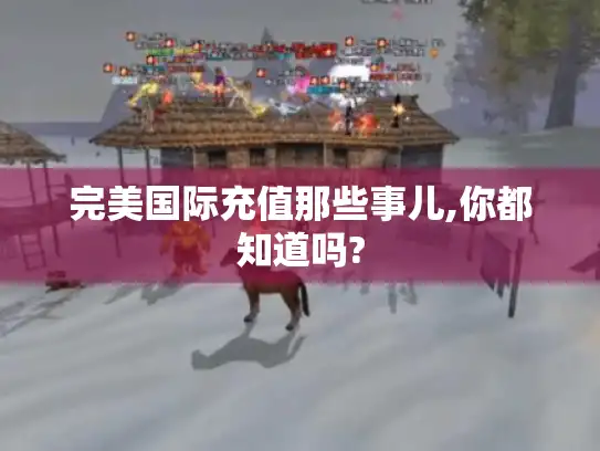 完美国际充值那些事儿,你都知道吗?