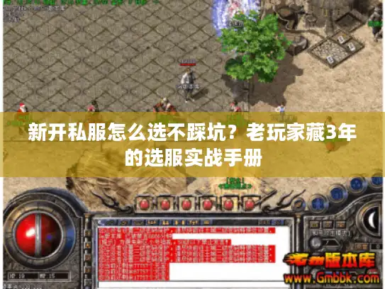 新开私服怎么选不踩坑？老玩家藏3年的选服实战手册