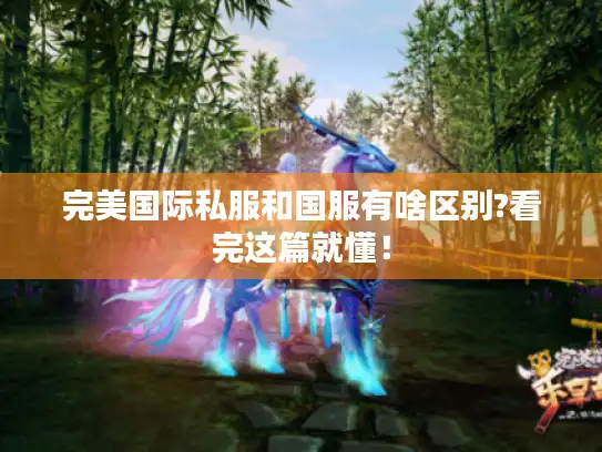 完美国际私服和国服有啥区别?看完这篇就懂！