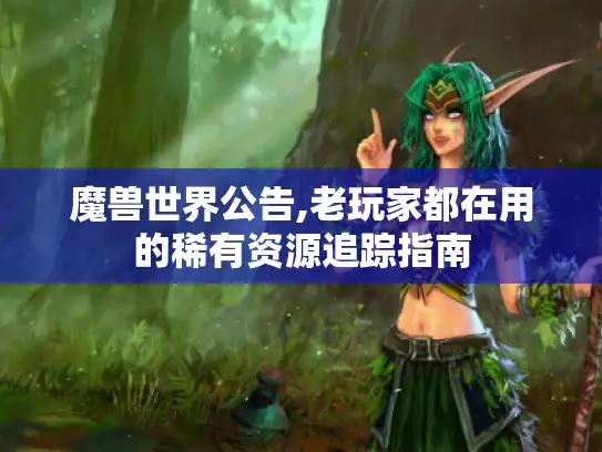 魔兽世界公告,老玩家都在用的稀有资源追踪指南