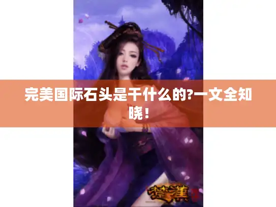 完美国际石头是干什么的?一文全知晓！