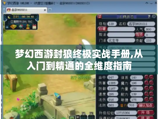 梦幻西游封狼终极实战手册,从入门到精通的全维度指南