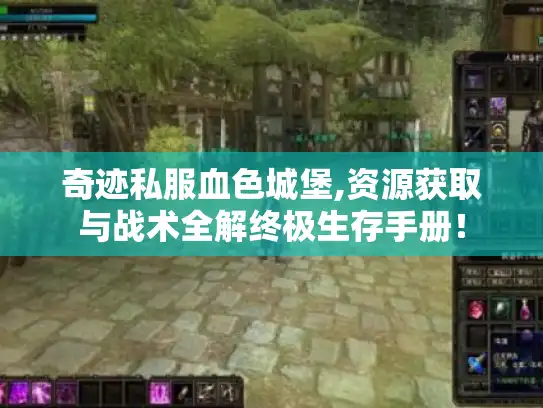 奇迹私服血色城堡,资源获取与战术全解终极生存手册！