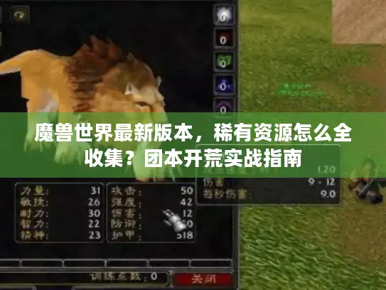 魔兽世界最新版本,稀有资源怎么全收集?团本开荒实战指南 魔兽世界最新版本,稀有资源怎么全收集?团本开荒实战指南