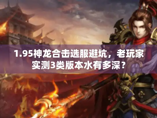 1.95神龙合击选服避坑，老玩家实测3类版本水有多深？