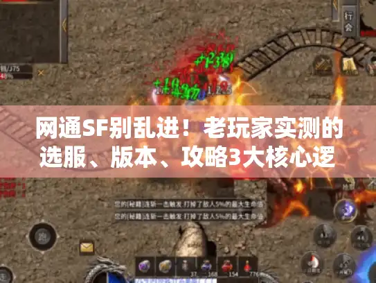 网通SF别乱进!老玩家实测的选服、版本、攻略3大核心逻辑 网通SF别乱进!老玩家实测的选服、版本、攻略3大核心逻辑