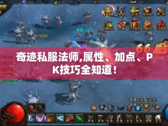 奇迹私服法师,属性、加点、PK技巧全知道！