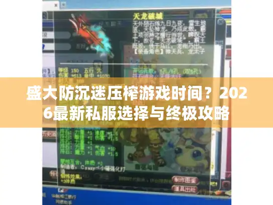 盛大防沉迷压榨游戏时间？2026最新私服选择与终极攻略