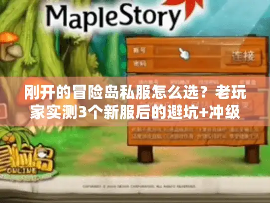 刚开的冒险岛私服怎么选？老玩家实测3个新服后的避坑+冲级全攻略