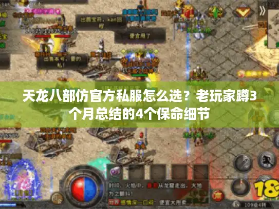 天龙八部仿官方私服怎么选?老玩家蹲3个月总结的4个保命细节 天龙八部仿官方私服怎么选?老玩家蹲3个月总结的4个保命细节