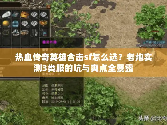 热血传奇英雄合击sf怎么选？老炮实测3类服的坑与爽点全暴露
