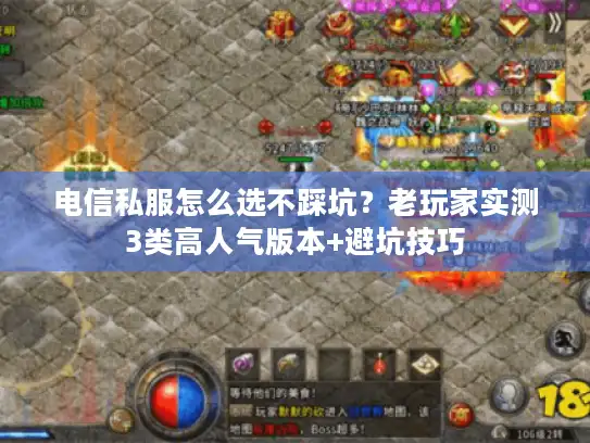 电信私服怎么选不踩坑？老玩家实测3类高人气版本+避坑技巧