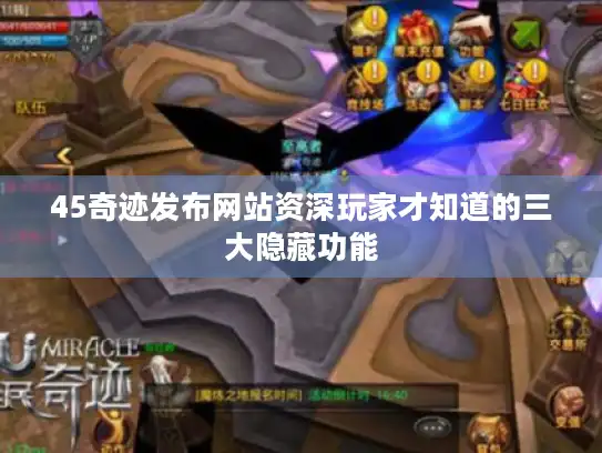45奇迹发布网站资深玩家才知道的三大隐藏功能