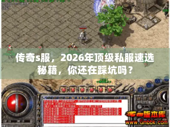 传奇s服，2026年顶级私服速选秘籍，你还在踩坑吗？