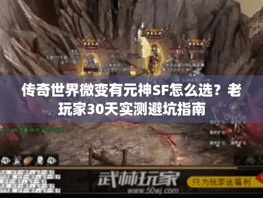 传奇世界微变有元神SF怎么选？老玩家30天实测避坑指南