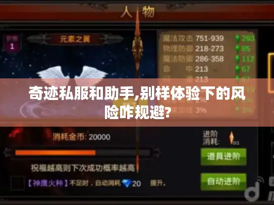 奇迹私服和助手,别样体验下的风险咋规避?