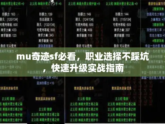 mu奇迹sf必看,职业选择不踩坑,快速升级实战指南 mu奇迹sf必看,职业选择不踩坑,快速升级实战指南