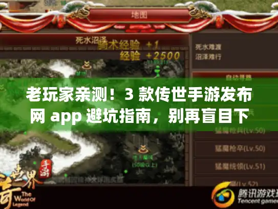 老玩家亲测！3 款传世手游发布网 app 避坑指南，别再盲目下载浪费时间！