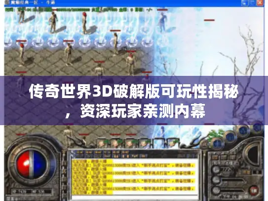 传奇世界3D破解版可玩性揭秘,资深玩家亲测内幕 传奇世界3D破解版可玩性揭秘,资深玩家亲测内幕