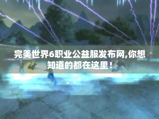 完美世界6职业公益服发布网,你想知道的都在这里！
