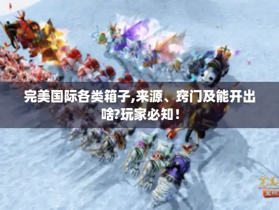 完美国际各类箱子,来源、窍门及能开出啥?玩家必知! 完美国际各类箱子,来源、窍门及能开出啥?玩家必知!