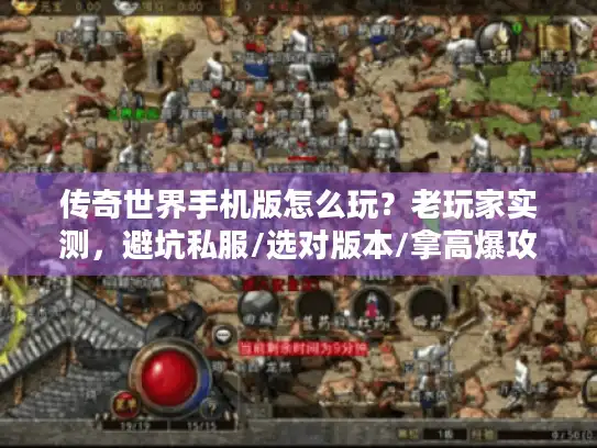 传奇世界手机版怎么玩？老玩家实测，避坑私服/选对版本/拿高爆攻略全在这