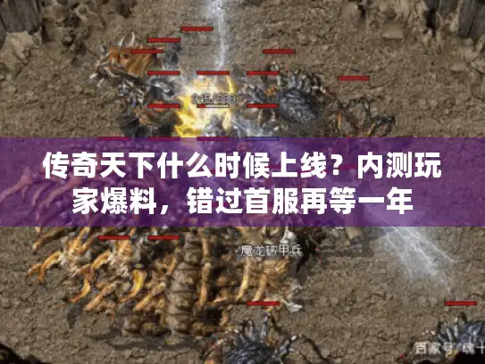 传奇天下什么时候上线?内测玩家爆料,错过首服再等一年 传奇天下什么时候上线?内测玩家爆料,错过首服再等一年