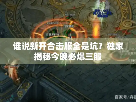 谁说新开合击服全是坑？独家揭秘今晚必爆三服