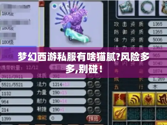 梦幻西游私服有啥猫腻?风险多多,别碰！