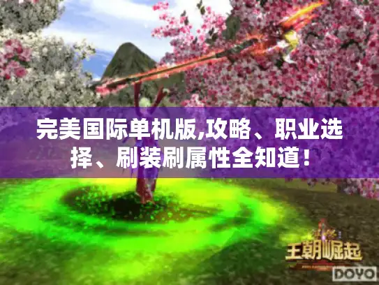 完美国际单机版,攻略、职业选择、刷装刷属性全知道！