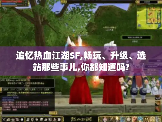 追忆热血江湖SF,畅玩、升级、选站那些事儿,你都知道吗?