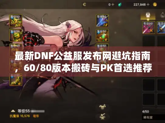 最新DNF公益服发布网避坑指南，60/80版本搬砖与PK首选推荐