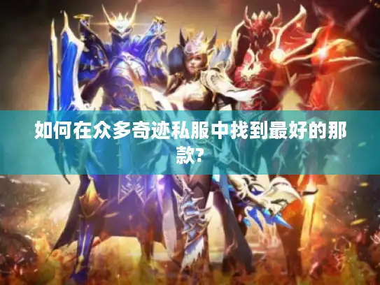 如何在众多奇迹私服中找到最好的那款?