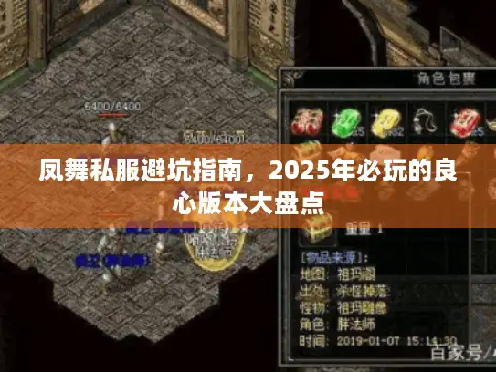 凤舞私服避坑指南，2025年必玩的良心版本大盘点