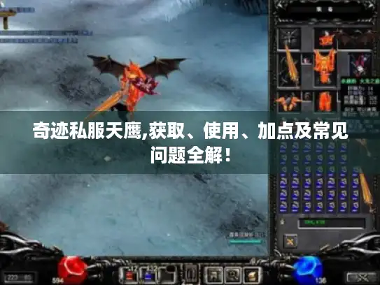 奇迹私服天鹰,获取、使用、加点及常见问题全解！