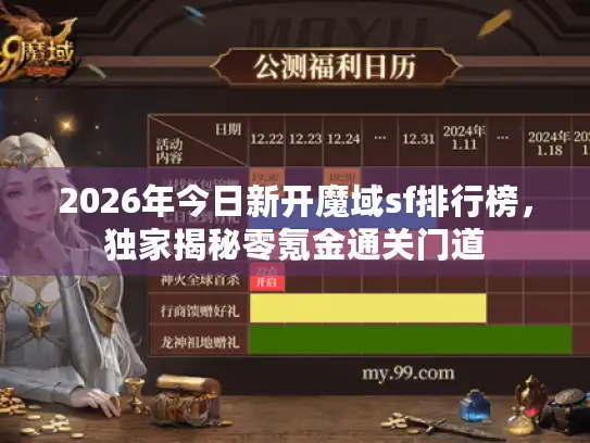2026年今日新开魔域sf排行榜，独家揭秘零氪金通关门道