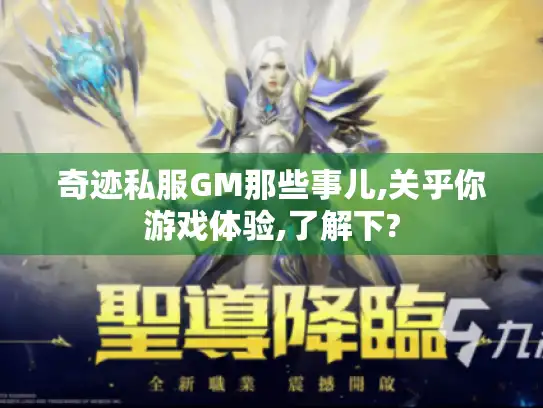 奇迹私服GM那些事儿,关乎你游戏体验,了解下? 奇迹私服GM那些事儿,关乎你游戏体验,了解下?