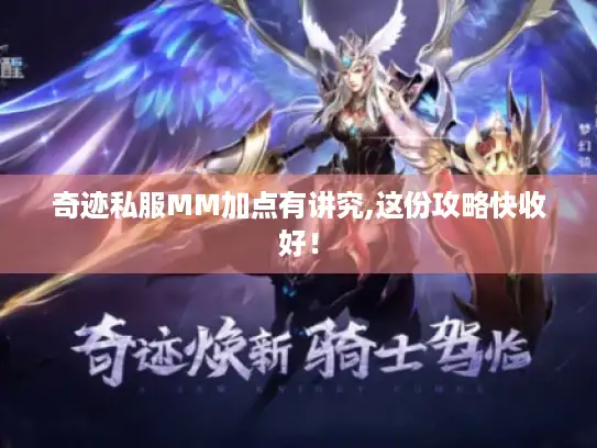 奇迹私服MM加点有讲究,这份攻略快收好！