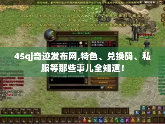 45qj奇迹发布网,特色、兑换码、私服等那些事儿全知道！