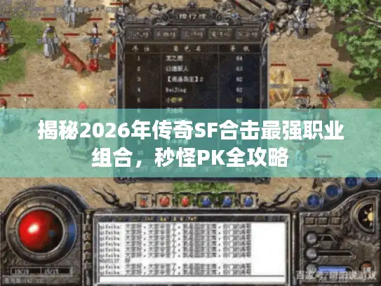 揭秘2026年传奇SF合击最强职业组合，秒怪PK全攻略