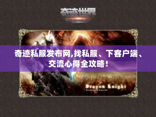 奇迹私服发布网,找私服、下客户端、交流心得全攻略！