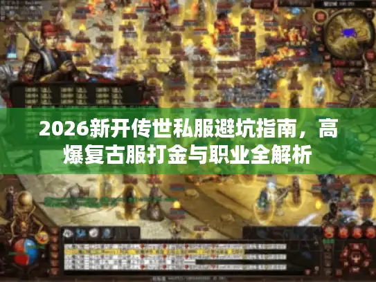2026新开传世私服避坑指南,高爆复古服打金与职业全解析 2026新开传世私服避坑指南,高爆复古服打金与职业全解析