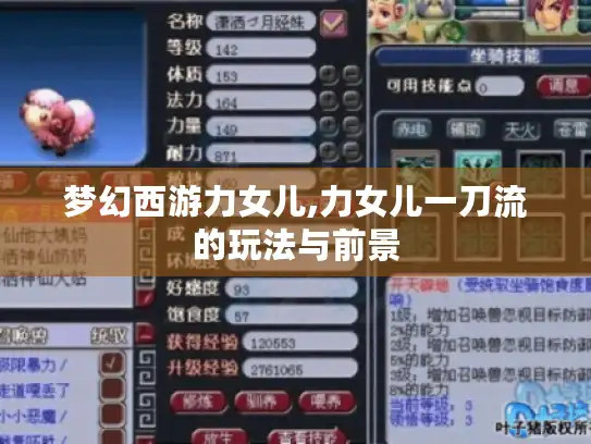梦幻西游力女儿,力女儿一刀流的玩法与前景